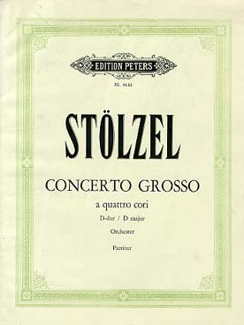 Illustration de Concerto grosso en ré M à quatre voix  (bois, cuivres, cordes) - Conducteur