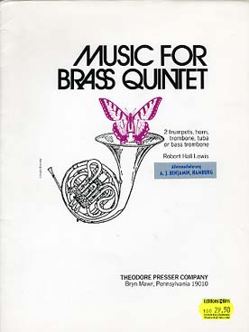Illustration lewis music for brass quintet