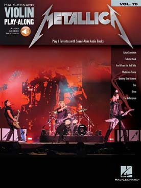 Illustration de VIOLIN PLAY ALONG - Vol.70 : Metallica