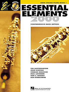 Illustration de ESSENTIAL ELEMENTS 2000 : comprehensive band method avec CD - Vol. 1 : hautbois