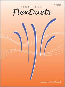 Illustration de FIRST YEAR FLEXDUETS pour duos niveau 1-2 pour n'importe quelle combinaison d'instruments à vent
