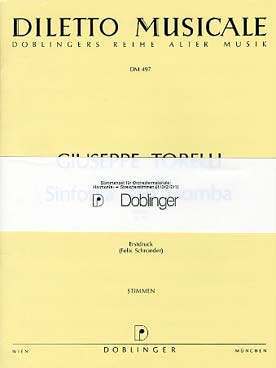 Illustration torelli sinfonia con tromba en re maj