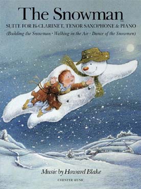 Illustration de The Snowman pour clarinette si b,  saxophone ténor et piano