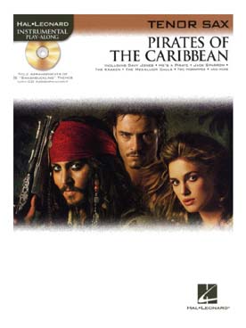 Illustration de PIRATES DES CARAÏBES : 15 arrangements avec CD play-along