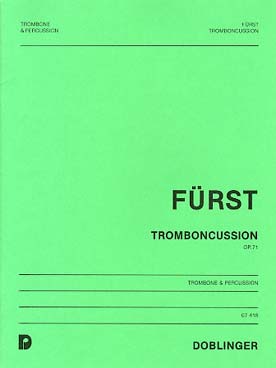 Illustration de Tromboncussion op. 71 pour trombone et percussion