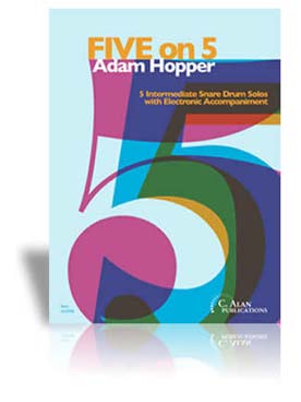 Illustration de Five on 5 : a collection for snare drum et acc. éléctronique en option (medium)