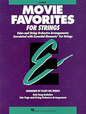 Illustration de MOVIE FAVORITES FOR STRINGS - Pack (24 parties, conducteur + CD)