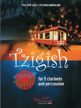 Illustration de Tzigish pour 5 clarinettes et percussion