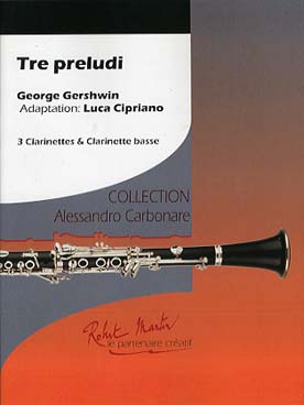 Illustration de 3 Preludi pour 3 clarinettes si b et 1 basse