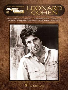 Illustration de E-Z PIANO TODAY - Vol.  86 : Leonard Cohen (15 morceaux)
