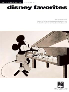 Illustration jazz piano solos vol.51 : disney