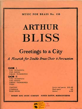 Illustration de Greetings to a city pour ensemble de cuivres et percussion
