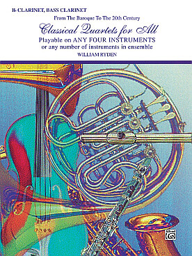 Illustration de CLASSICAL QUARTETS FOR ALL, du baroque au 20e siècle (tr. W. Ryden) : Schubert, Byrd, Joplin, Moussorgsky...