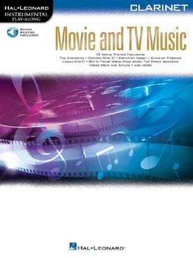 Illustration movie and tv music clarinette