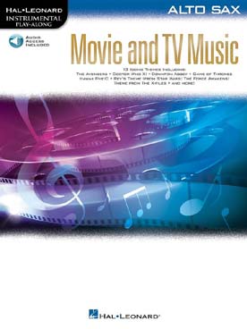 Illustration movie and tv music saxophone alto