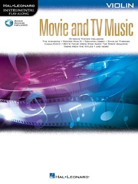 Illustration movie and tv music violon
