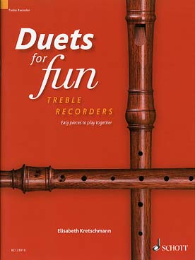 Illustration de DUETS FOR FUN : sélection d'œuvres originales de la renaissance, des ères baroques et modernes - Flûtes à bec alto
