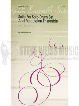 Illustration de Suite for solo drumset and percussion ensemble