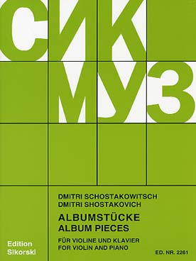 Illustration chostakovitch album de pieces