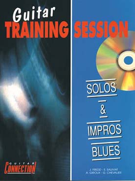 Illustration guitar training session cd solos blues