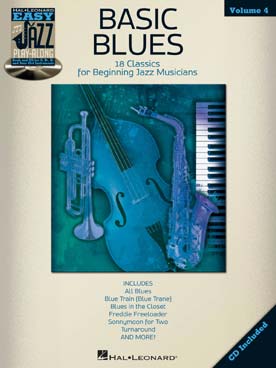 Illustration de BASIC BLUES : 18 classics for beginning jazz musicians