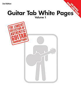 Illustration de GUITAR TAB WHITE PAGES (2nd edition) - Vol. 1