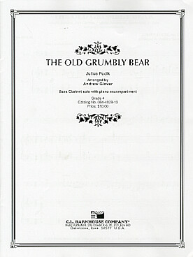 Illustration de The Old grumbly bear op. 210 pour clarinette basse et piano