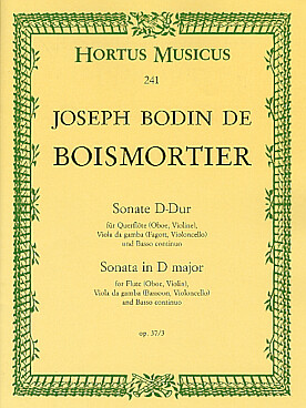 Illustration de Sonate op. 37/3 en ré M pour flûte, viole de gambe et basse continue