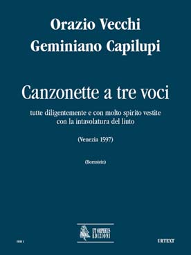 Illustration vecchi canzonette a tre voci