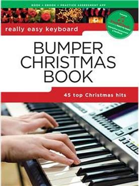 Illustration de REALLY EASY KEYBOARD BUMPER CHRISTMAS BOOK : 45 top christmas hits