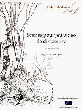 Illustration de Scènes pour jeu vidéo de dinosaure