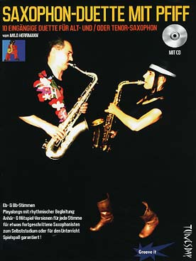 Illustration de Saxophon-duette mitt Pfiff