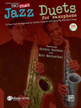 Illustration de Big phat jazz saxophone duets