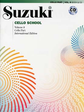 Illustration de SUZUKI Cello School (édition révisée) - Vol. 8 + CD