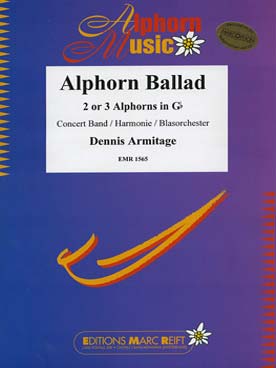 Illustration de Alphorn ballad pour 2 ou 3 cors en sol b et harmonie