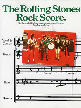 Illustration de Rock score (chant, guitare, basse et batterie)