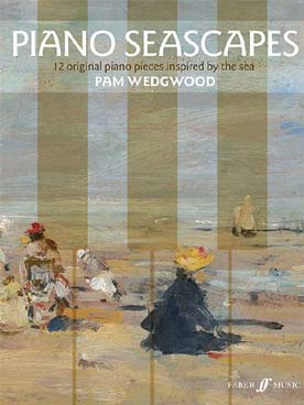 Illustration wedgwood piano seascapes