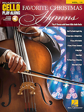 Illustration de CELLO PLAY-ALONG - Vol. 11 : Favourite christmas hymns