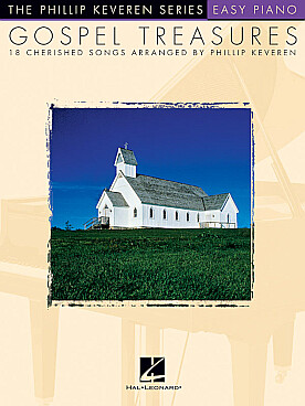 Illustration de GOSPEL TREASURES : 18 cherished songs - Easy piano