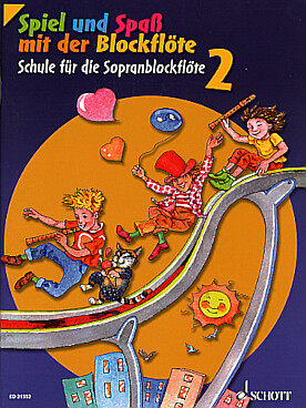 Illustration de SPIEL UND SPASS MIT DER BLOCKFLOTE Schule fur die Altblockflöte (école de la flûte à bec alto) - Vol. 2