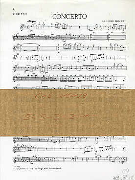 Illustration mozart (l) concerto (parties)