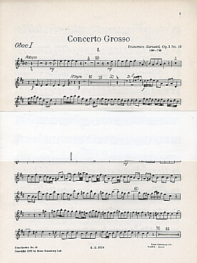 Illustration de Concerto grosso op. 3/10 en ré M pour 2 hautbois, trompette, timbales et orchestre à cordes