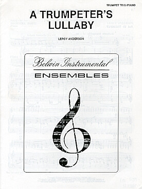 Illustration de Trumpeter's Lullaby pour 3 trompettes et piano