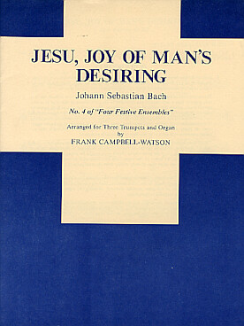 Illustration de 4 Festive ensembles pour 3 trompettes et orgue - Jesu, joy of man's desiring
