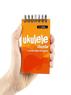 Illustration music flipbook ukulele chords