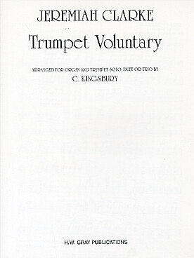 Illustration de Trumpet voluntary pour 3 trompettes et orgue