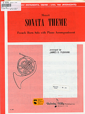 Illustration mozart sonata theme