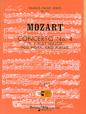 Illustration de Concerto N° 4 K 495 en mi b M    