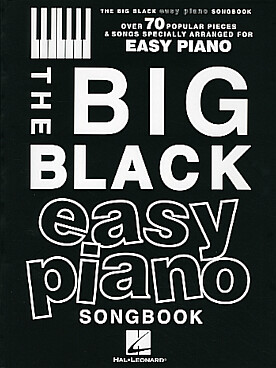 Illustration big black easy piano songbook (the)