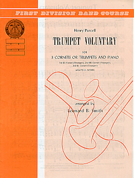 Illustration de Trumpet voluntary pour 3 trompettes et piano   